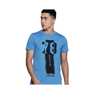 Camiseta informal de algodón con cuello redondo para hombre, alta calidad, 100%, prelavado, estampado en el pecho, manga corta, diseños personalizados, bajo MOQ de fábrica - Product Image 3