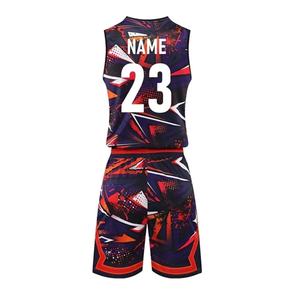 Maillots de basket-ball personnalisés réversibles, respirants et antibactériens, grande taille, vierges, sublimés, dernières nouveautés, vente en gros - Product Image 2