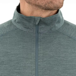 Trajes de entrenamiento 100% poliéster spandex de ajuste muscular, ropa de gimnasio, venta al por mayor, descuento por volumen, sudadera con cremallera 1/4 que absorbe el sudor - Product Image 2