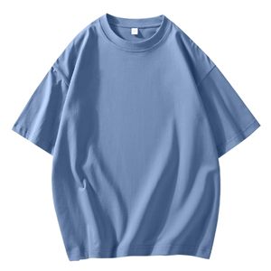 T-shirt vintage en pur coton délavé au soleil, coupe oversize à épaules tombantes, manches courtes rembourrées, coupe compressée, qualité supérieure pour les loisirs - Product Image 2