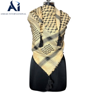 Top Selling Unisex Cotton Checkered Lightweight Keffiyeh Scarf Arafat Square Neck Wrap Casual Everyday Style <b>Accessory</b> - Product Image 3