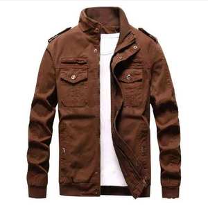 Veste en jean décontractée pour homme, coupe classique, col rabattu, boutons recouverts, style hip-hop, 100% coton, séchage rapide, respirante, élégante - Product Image 1