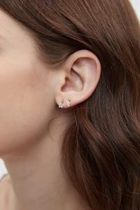 Pendientes de Oro Sólido de 14K con Diamantes Marquise Cultivados en Laboratorio, Diseño Flotante, Engaste de Puntas, Certificación IGI, Minimalistas para Boda - Product Image 5