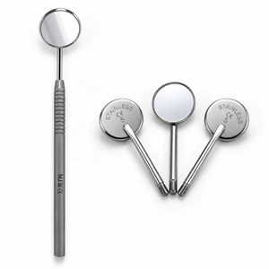 Espejo Bucal Dental de Acero Inoxidable MJW con 3 Cabezas Adicionales — 45 °   Instrumento de Diagnóstico para Examen Intraoral Angulado - Product Image 1