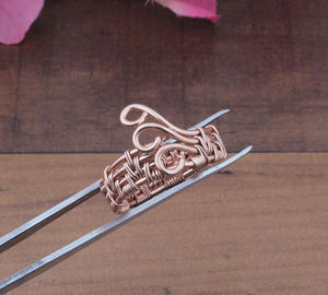 แหวนเงินแท้ชุบทองคำสีกุหลาบทำมือ ดีไซน์เรียบหรู สำหรับผู้หญิง เหมาะสำหรับงานปาร์ตี้และแฟชั่น - Product Image 3