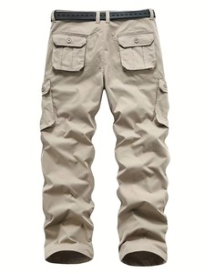 Pantalon cargo pour homme en coton premium, multi-poches, confortable, décontracté, pour l'extérieur et le quotidien, fabricant en gros de vêtements en tricot - Product Image 2