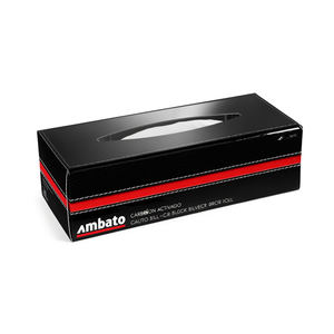 ที่ใส่กระดาษทิชชู่ในรถยนต์ Amato Automotive สีดำ/สีเงิน ที่วางม้วนกระดาษทิชชู่ในรถยนต์ สีเงิน สีดำ - Product Image 2