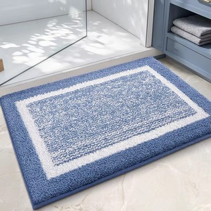 Custom Shape Solid Colors Bath Rug Long Pile Cotton Tufted Designer Bath <b>Mat</b> for <b>Bathroom</b> Home Goods - Product Image 6