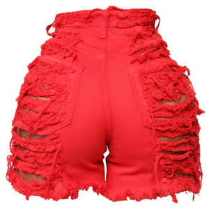 <b>Stretch</b> <b>Denim</b> <b>Women</b> <b>Shorts</b> Ripped High Waisted Casual Blue Jean <b>Shorts</b> Fashion Street Style - Product Image 4