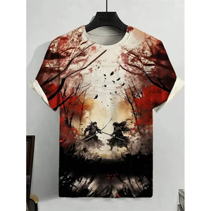 T-shirt de sport en coton tricoté pour homme, 100 % coton, écologique, anti-boulochage, logo personnalisé, sublimation thermique, séchage rapide, respirant, pour la gym - Product Image 4