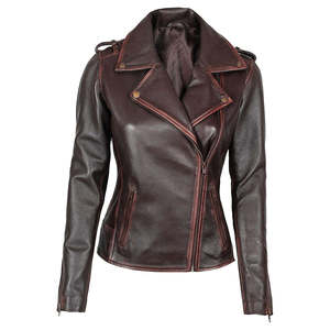 AL BARAKA WEAR Custom Women Leather <b>Biker</b> <b>Jacket</b> PU Leather Winter Breathable Outerwear Fashion Motorcycle Coat Personalized - Product Image 5