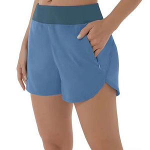 Wholesale Women's Casual Breathable Quick Dry 100% Cotton Beach Swim Shorts Outerwear Summer Shorts - Product Image 1