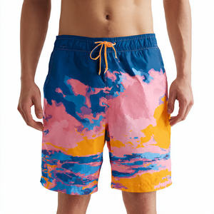 Shorts de Playa Sublimados de Verano de Alta Calidad para Hombre, 100% Poliéster, Shorts de Baño Estampados Personalizables para Hombre - Product Image 6