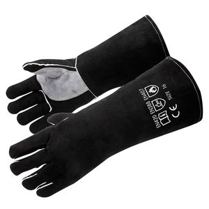 Guantes de Seguridad para Soldadura, Resistentes al Fuego, con Palma Reforzada de Cuero, Puño Largo, Protección Industrial - Product Image 1