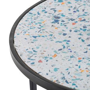 Set of 2 <b>Round</b> End <b>Tables</b> Stacking <b>Side</b> <b>Tables</b> with Durable Metal Frame for <b>Small</b> Spaces for Living Room or Office - Product Image 5