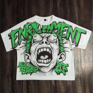 เสื้อยืดผู้ชายขายส่ง ผ้าฝ้าย 100% พิมพ์ลายโลโก้ด้วยระบบ DTG ออกแบบเองได้ เนื้อผ้าวอเรสเตดสำหรับผู้ชาย - Product Image 1