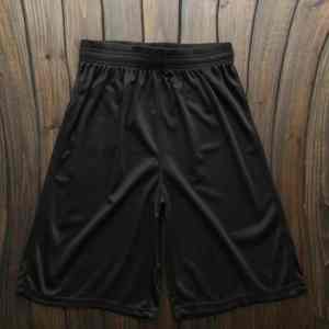 Shorts d'entraînement d'été pour hommes en gros, séchage rapide, pour la gym, la course et le fitness, avec poches, design uni noir décontracté - Product Image 3