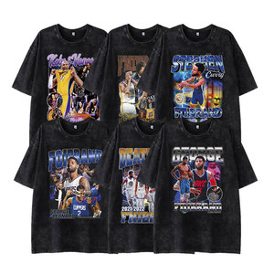 T-shirt en coton uni surdimensionné pour homme, col rond, manches courtes, style décontracté, tissu tissé teint uni - Product Image 6