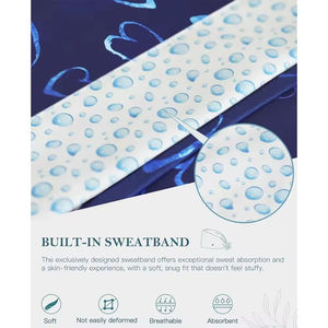Wholesale Custom Logo Adult <b>Scrub</b> Caps Cotton Surgical <b>Working</b> Hats With Sweatband & Buttons Adjustable With Flower Printing - Product Image 3