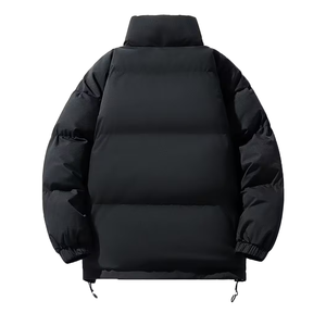 Nouvelle arrivée : Doudoune unisexe personnalisée à col montant, fermeture éclair, rembourrage épais en polyester, toile imperméable, coupe décontractée - Product Image 2