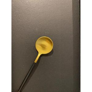 Modern Luxury <b>Gold</b> Flatware Set with <b>Black</b> Handles Dishwasher Safe Wedding Tableware Food Contact Safe <b>Cutleries</b> Sets For Sale - Product Image 3