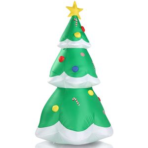 Albero di Natale Gonfiabile in PVC da 2,1 m con Luci LED per Decorazioni da Giardino - Product Image 2