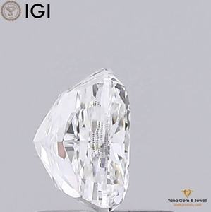 Diamante Cultivado en Laboratorio CVD de 1.00 Quilates, Corte Cuadrado Cojín, con Certificado IGI, Color E, Claridad VVS2, para Centro de Mesa Nupcial Premium - Product Image 3