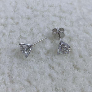 Classic Round Brilliant Cut Lab Grown Diamond Stud <b>Earrings</b> IGI Certified 2ct 4 Prong 10K 14K 18K Gold Women <b>Fine</b> <b>Earring</b> Studs - Product Image 4