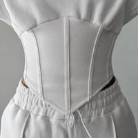Survêtement 2 pièces OEM personnalisé pour femme, coupe régulière, motif uni, respirant, imperméable, en polaire, avec sweat à capuche et pantalon de survêtement, collection automne
