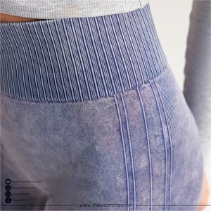 Mawra Leggings de yoga de alta elasticidad para mujer, pantalones deportivos con panel lateral para gimnasio, correr, entrenamiento, ropa deportiva para unisex - Product Image 4