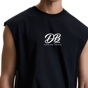 เสื้อกล้ามผู้ชายทรงหลวม ผ้าฝ้าย ใส่สบาย เหมาะสำหรับออกกำลังกายและสวมใส่ลำลอง รับผลิตแบบ OEM ODM ขายส่งจากโรงงาน - Product Image 3