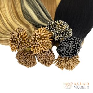 โรงงานขายดีขายส่งฉันเคล็ดลับต่อผม 100% ผมดิบมนุษย์เวียดนามสีต่างๆปลายเต็มหนาเนียนเรียบ - Product Image 5