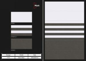 Carreaux de céramique mats exclusifs 30x60 cm, développés pour des concepts d'aménagement polyvalents, offrant une apparence propre et fiable. - Product Image 5