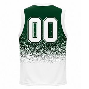 Green White Volleyball Sleeveless <b>Shirt</b> Athletic Team Sports Top Performance Wear Practice Match Uniform Clothing - Product Image 2