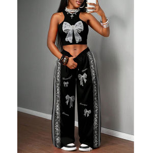 Conjunto Deportivo Casual de Verano para Mujer, Lavado Ácido, Manga Larga, Transpirable, Ligero, Alta Calidad, 100% Poliéster, Nueva Llegada - Product Image 1