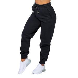 Ensemble de survêtement noir personnalisé pour femme : sweat à capuche et pantalon de jogging assorti, tenue de sport décontractée deux pièces - Product Image 3