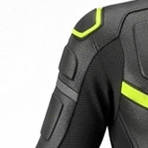 Traje de Motociclismo para Hombre, Manga Larga, Negro y Verde Neón, de Cuero, Impermeable, Protección para Todas las Estaciones, Equipo de Alta Calidad Profesional - Product Image 4