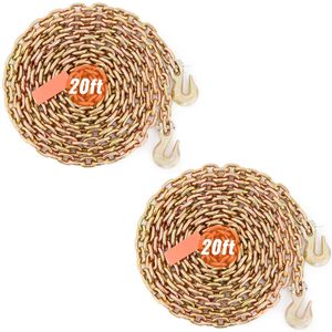 Catena di Trasporto Zincata Certificata DOT con Capacità di Carico di 4900 libbre, Ganci di Fissaggio 5/16 X20 G80 - Product Image 1