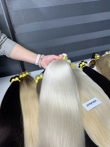 Extensions de cheveux en vrac couleur blond cendré, super double drawn, 100% cheveux vietnamiens, livraison mondiale, prix d'usine - Product Image 3
