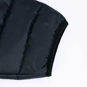 Veste d'hiver matelassée pour homme, col montant, coupe-vent, rembourrée de duvet, color block, fermeture éclair - Product Image 6