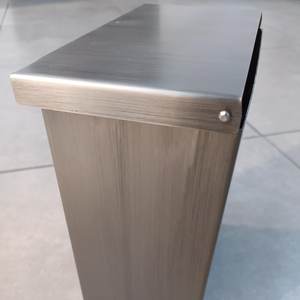 Decorative <b>Metal</b> Waste <b>Bin</b> Stylish Garbage Can for Living Room - Product Image 3