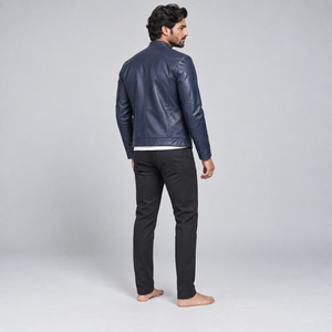 Fashionable <b>men</b> <b>leather</b> <b>jackets</b> with smooth finish durable construction comfortable fitting and versatile styling - Product Image 5