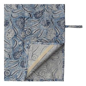 Paños de Cocina de Algodón con Estampado Bohemio Hecho a Mano, 50x70 cm, Paño Rectangular de Limpieza, Color Azul Meadow Song - Product Image 3