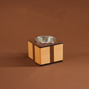 Handcrafted Wooden <b>Bakhoor</b> Burner With Metal Cup Incense Holder Two Tone Finish Arabic <b>Oud</b> Burner For Home Decoration - Product Image 1