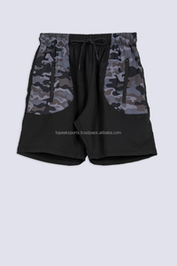 Shorts de sport pour homme, color block, légers, respirants, pour la course à pied, la gym, l'entraînement, vêtements décontractés avec cordon de serrage élastique à la taille - Product Image 3