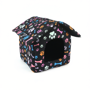 Cuccia per animali Yommy Pet House S 42x40x37cm, morbida e pieghevole, per cani di piccola taglia, da interno, per tutte le stagioni - Product Image 3