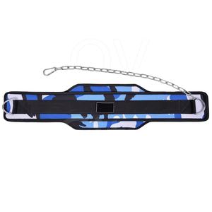 Cinturón de inmersión de neopreno para levantamiento de pesas Fitness Dipping Pull up Belt con guantes de cadena City Weight Lifting Training Dip Belt - Product Image 1