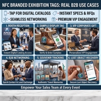 Porte-clés NFC personnalisé avec logo, carte de visite numérique intelligente, porte-clés, appuyez pour partager vos contacts, pour cadeau d'entreprise, cadeau de salon professionnel