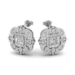 Boucles d'oreilles à visser REYES en moissanite taille princesse 7,04 carats en argent sterling 925, certifiées GRA, bijoux fins pour femmes - Product Image 5