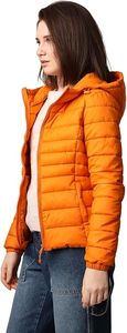 Women's Lightweight <b>Packable</b> Hooded Winter Quilted Puffer <b>Jacket</b> Detachable Sleeves Hat Water Resistant Fur Lining - Product Image 4